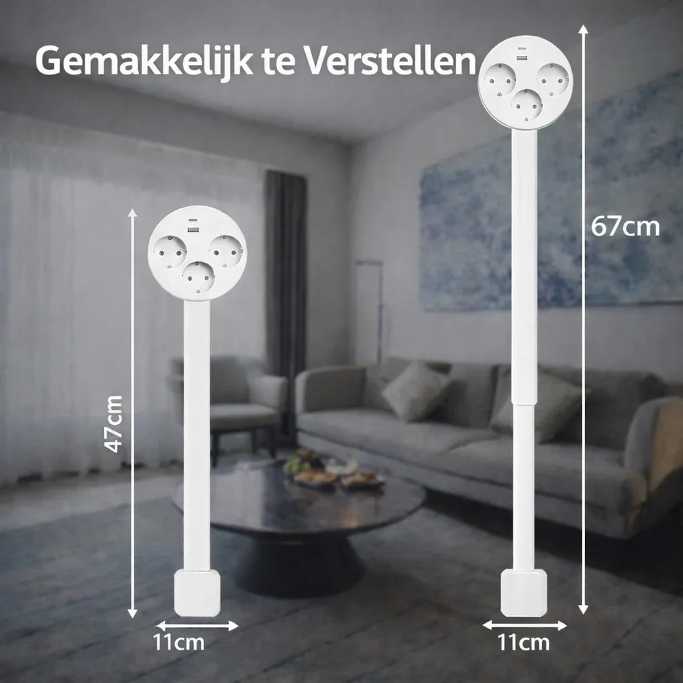 Smart Power Hub | Verstelbare Stopcontact Verlenger